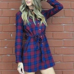 Tops - PLAID PRINT TOP/DUSTER/MINI DRESS Tops - PLAID PRINT TOP/DUSTER/MINI DRESS